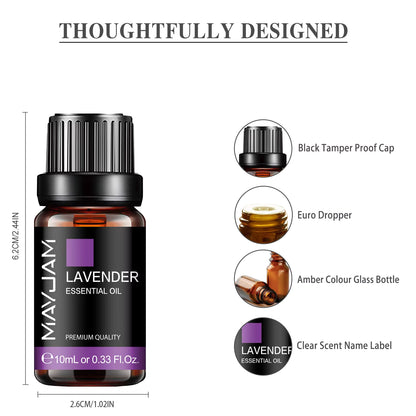 🌿 Premium Essential Oil for Diffuser 10ml - Different Aromas